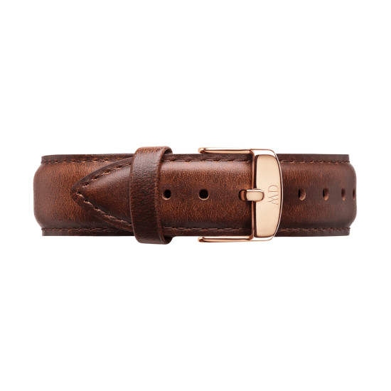 Daniel Wellington DW00100627 muški sat Classic St Mawes Rose Gold Tone kožni kaiš Amber Brown Dial 40mm