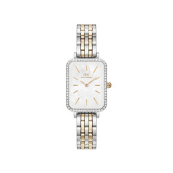 Daniel Wellington DW00100671 ženski sat Quadro Two Tone Silver Gold Mother of Pearl Dial 20mm