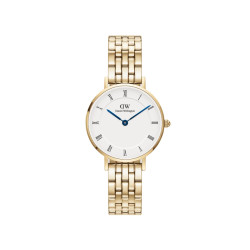 Daniel Wellington DW00100682 ženski sat Petite Gold Tone Roman Numerals Cobalt Blue kazaljke 28mm