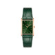Daniel Wellington DW00100694 ženski sat Bound Rose Gold Tone pravougaoni kožni kaiš Crocodile Emerald Sunray Dial 22mm
