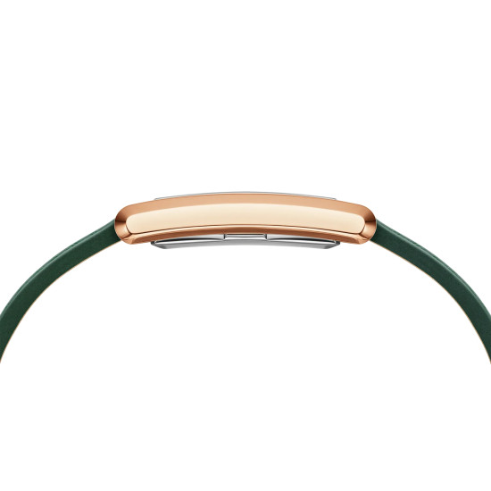 Daniel Wellington DW00100694 ženski sat Bound Rose Gold Tone pravougaoni kožni kaiš Crocodile Emerald Sunray Dial 22mm