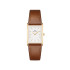 Daniel Wellington DW00100696 ženski sat Bound Durham Gold Tone pravougaoni kožni kaiš Cognac Brown 22mm