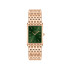 Daniel Wellington DW00100704 ženski sat Bound Rose Gold pravougaoni Emerald Green Sunray Dial 22mm