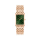 Daniel Wellington DW00100704 ženski sat Bound Rose Gold pravougaoni Emerald Green Sunray Dial 22mm