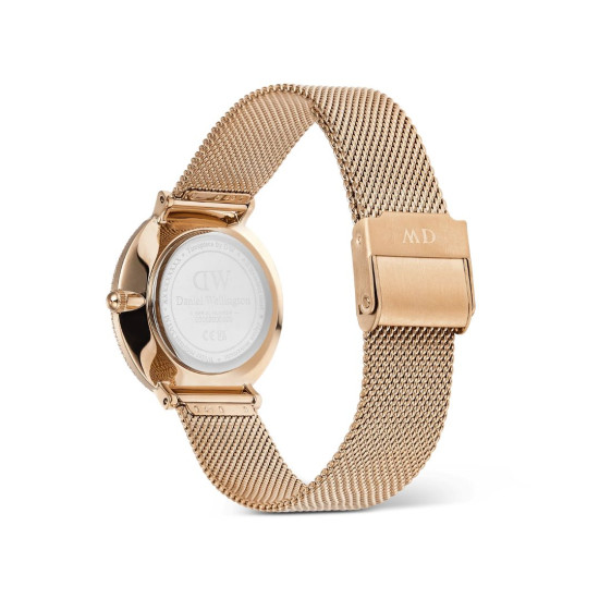 Daniel Wellington DW00100823 ženski sat Crystalline Bezel Rose Gold Melrose Mesh Band Mother of Pearl Dial 32mm