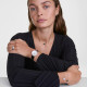 Daniel Wellington DW00100827 ženski sat Crystalline Bezel Rose Gold Black Croc kožni kaiš Mother of Pearl Dial 32mm