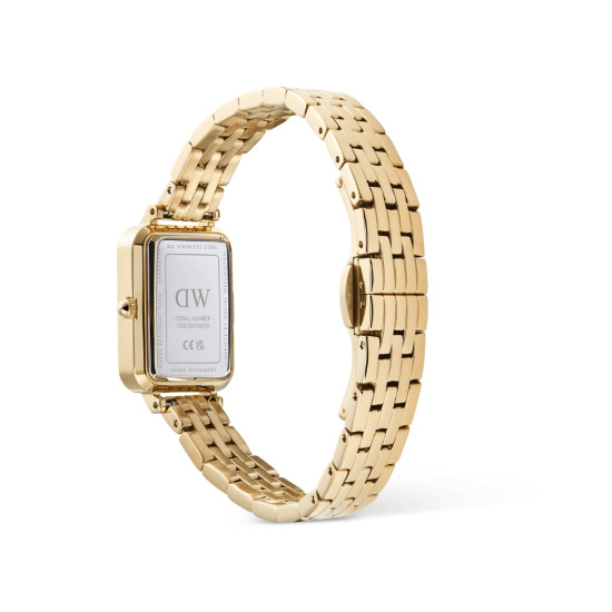 Daniel Wellington DW00100861 ženski sat Quadro Gold Tone Roman Numerals Cobalt Blue kazaljke 20mm