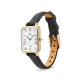 Daniel Wellington DW00100865 ženski sat Quadro Gold Tone Roman Numerals Cobalt Blue kazaljke Black kožni kaiš 20mm