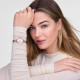 Daniel Wellington DW00100883 ženski sat Juliette Oval Rose Gold Tone pletena mrežasta narukvica Sunray Dial 20mm