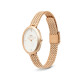 Daniel Wellington DW00100883 ženski sat Juliette Oval Rose Gold Tone pletena mrežasta narukvica Sunray Dial 20mm