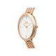 Daniel Wellington DW00100883 ženski sat Juliette Oval Rose Gold Tone pletena mrežasta narukvica Sunray Dial 20mm