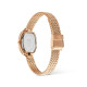 Daniel Wellington DW00100883 ženski sat Juliette Oval Rose Gold Tone pletena mrežasta narukvica Sunray Dial 20mm