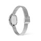 Daniel Wellington DW00100884 ženski sat Juliette Oval Silver Tone pletena mrežasta narukvica Sunray Dial 20mm
