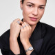 Daniel Wellington DW00100884 ženski sat Juliette Oval Silver Tone pletena mrežasta narukvica Sunray Dial 20mm