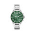 Emporio Armani AR11500 muški sat World Explorer Chronograph Silver Stainless Steel Sunray Forest Green Dial 43mm 10ATM