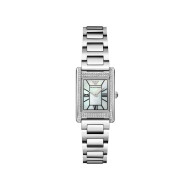 Emporio Armani AR11625 ženski sat Silver Stainless Steel pravougaoni Roman Numerals Mother Of Pearl Dial 22mm