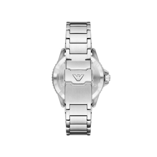 Emporio Armani AR11697 muški sat World Explorer Solar Stainless Steel Sapphire Crystal Sunray Marine Blue Dial 42mm