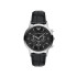 Emporio Armani AR11820 muški sat Archetipo Chronograph Black Sunray Dial 43mm Black kožni kaiš Dress Watch