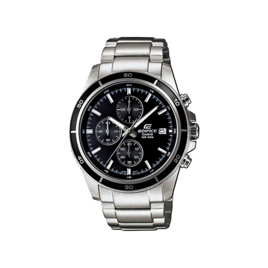 Casio Edifice EFR-526D-1A muški sat Classic Line Chronograph Mid-Size Black Dial 10ATM