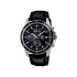 Casio Edifice EFR-526L-1A muški sat Classic Line Chronograph Mid-Size Black Kožni kaiš Black Dial 10ATM