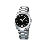 Festina F16376/4 muški sat Classics Silver Stainless Steel Black Dial 40mm