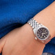 Festina F20087/6 ženski sat Swiss Made Classic Silver Stainless Steel Sapphire Glass Sunray Deep Gray Dial 29mm 10ATM