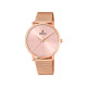 Festina F20477/1 ženski sat Boyfriend Minimalist Mesh Band Rose Gold Stainless Steel Pastel Light Roze Dial 38mm Bestseller