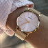 Festina F20477/1 ženski sat Boyfriend Minimalist Mesh Band Rose Gold Stainless Steel Pastel Light Roze Dial 38mm Bestseller