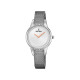 Festina F20494/1 ženski sat Mademoiselle Elegant Mesh Band Silver Stainless Steel Rose Gold Detail White Dial 30mm