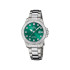 Festina F20503/7 ženski sat Boyfriend Elegant Sport Line Silver Stainless Steel Emerald Green Dial 34mm 10ATM