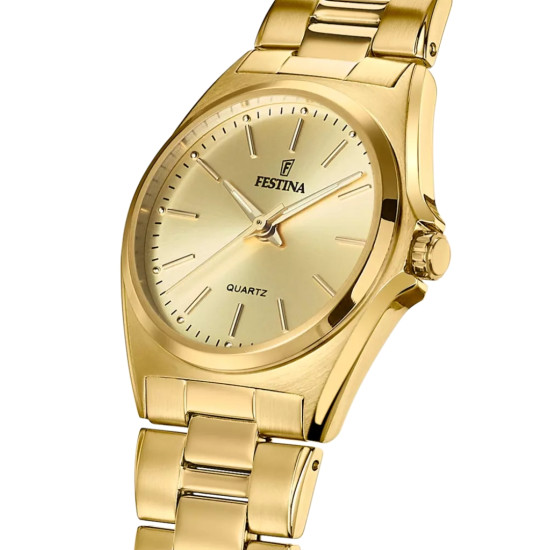 Festina F20557/3 ženski sat Classics Gold Ton Stainless Steel Champagne Dial Edition 31mm