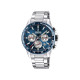 Festina F20560/2 muški sat TIMELESS URBAN CHRONOGRAPH Silver Stainless Steel Blue Fig Dial 45mm 10ATM Bestseller