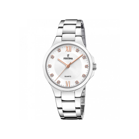 Festina F20582/1 ženski sat Mademoiselle Silver Stainless Steel White Sunray Dial 34mm