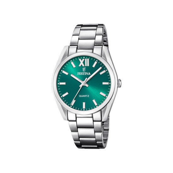 Festina F20622/C ženski sat Alegría Silver Stainless Steel Emerald Green Dial 36mm Bestseller
