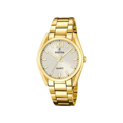 Festina F20640/1 ženski sat BOYFRIEND Gold Stainless Steel Sunray Champagne Dial 37mm