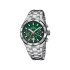 Festina F20670/2 muški sat Chrono Bike Chronograph Silver Stainless Steel Fresh Green Dial 44mm Orange Detail 10ATM