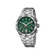 Festina F20670/2 muški sat Chrono Bike Chronograph Silver Stainless Steel Fresh Green Dial 44mm Orange Detail 10ATM