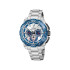 Festina F20724/1 muški sat Chrono Bike Chronograph Silver Stainless Steel Light Blue Detail White Dial 45mm 20ATM