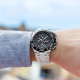 Festina F20754/6 muški sat Chrono Bike Chronograph Silver Stainless Steel Black Dial 46mm Red Detail 20ATM