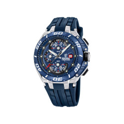 Festina F20755/4 muški sat Chrono Bike Chronograph Blue Silicone Blue Dial 46mm Red Detail 20ATM
