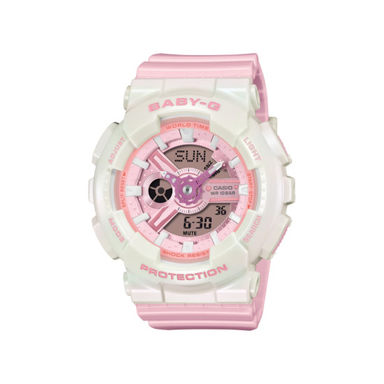 BABY-G BA-110PD-4A ženski sat G-Shock Mini Pover Edition Cute Pastel Pink Metalic Detail 10ATM