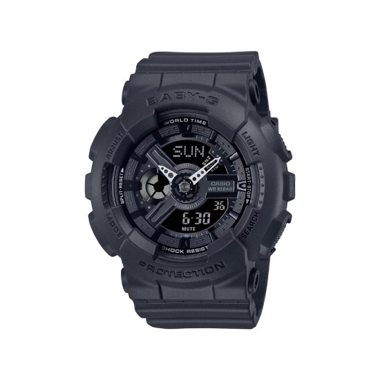 BABY-G BA-110XBC-1A ženski sat G-Shock Mini Pover Edition All Black Matte Finish 10ATM