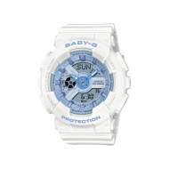 BABY-G BA-110XBE-7A ženski sat G-Shock Mini Pover Edition White Matte Finish Light Blue Dial 10ATM