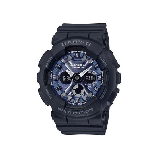 BABY-G BA-130-1A2 ženski sat G-Shock Mini Pover Edition Black Matte Finish Metallic Deep Blue Dial 10ATM