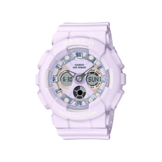 BABY-G BA-130WP-6A ženski sat G-Shock Mini Pastel Lavender Color Matte Finish 10ATM