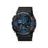 G-SHOCK GA-100-1A2 muški sat Bestseller Icon Analog-Digital All Black Blue Accent 20ATM