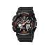 G-SHOCK GA-100-1A4 muški sat Bestseller Icon Analog-Digital All Black Matte Finish Red Accent 20ATM