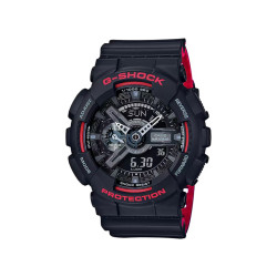 G-SHOCK GA-110HR-1A muški sat Analog-Digital Black & Red Bi-Color Edition Matte Finich 20ATM