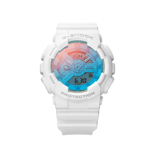 G-SHOCK GA-100TL-7A muški sat Bestseller Analog-Digital White Matte Finish Summer Glow Edition 20ATM