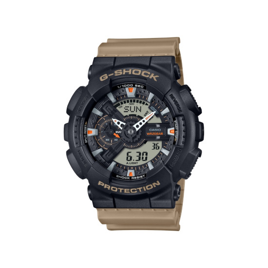 G-SHOCK GA-110TU-1A5 muški sat Bestseller Analog-Digital Two Tone Beige Black Matte Finish 20ATM